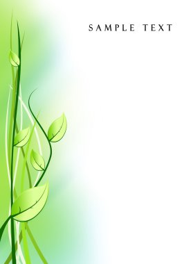 Abstract background from plants clipart