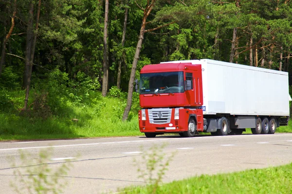 stock image Big truck on the road