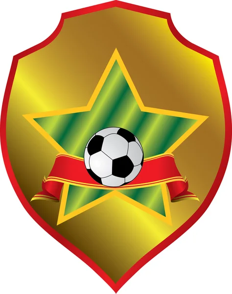 Soccer emblem template — Stock Vector