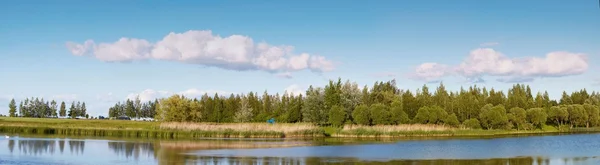 Lithuanian landscape panorama — Stock Photo, Image