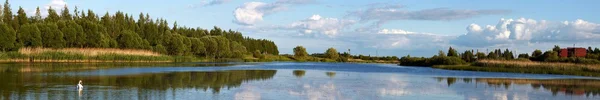 Litouwse landschap panorama — Stockfoto