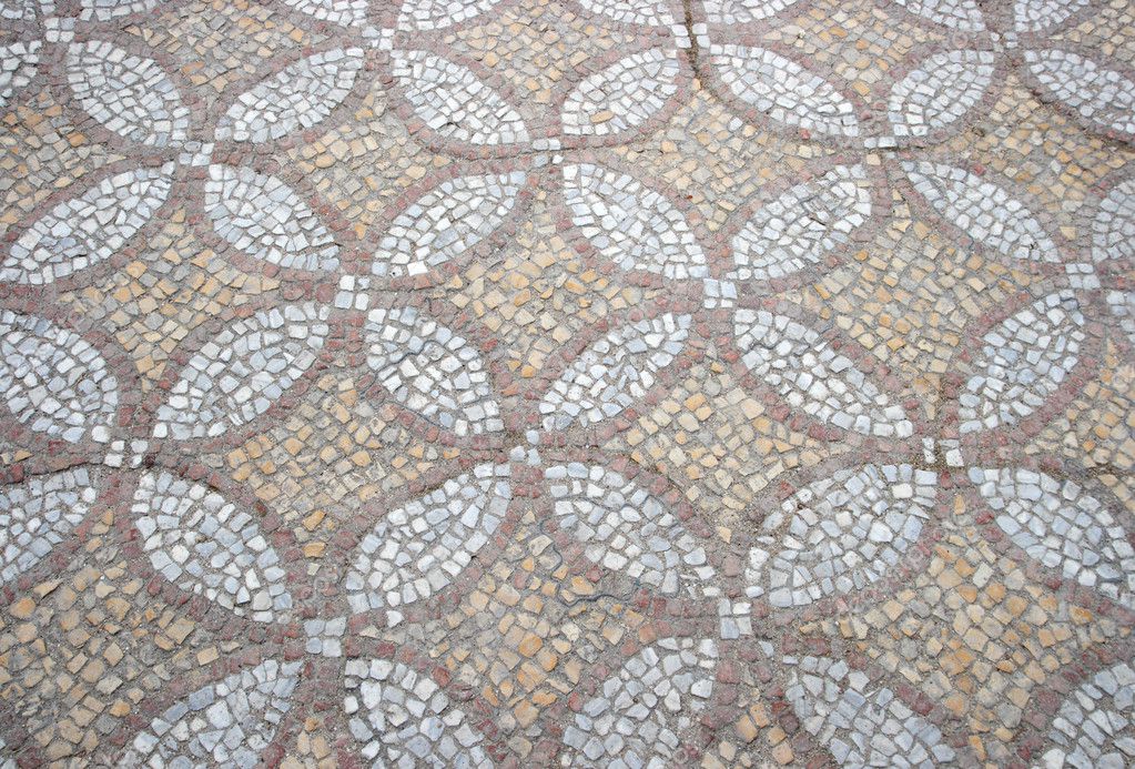 Texture of the old floor mosaic — Stock Photo © Aptyp_koK #2846017
