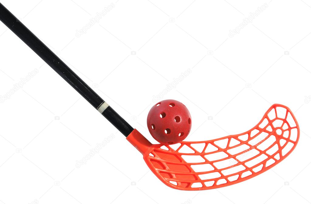 Alter Floorball Stick Und Ball Stockfoto C Aptyp Kok 2973131