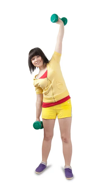 Спортивна дівчина в спортивному одязі — стокове фото