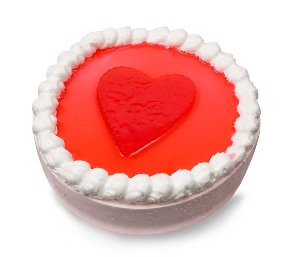케이크 심장 — 스톡 사진