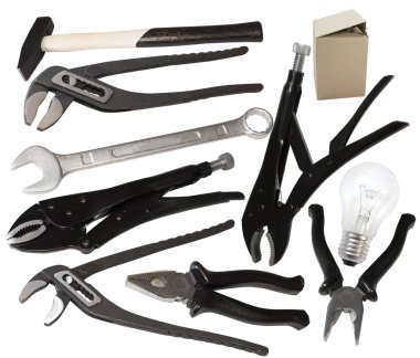 Working tools isolated clipart