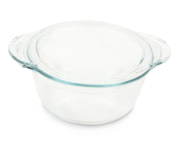 Glass dish for mini oven — Stock Photo, Image