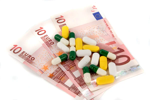 stock image Pills and money