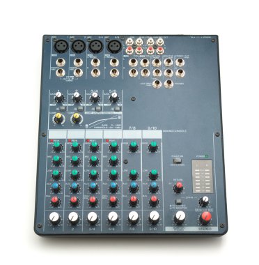 Isolated mixing console clipart