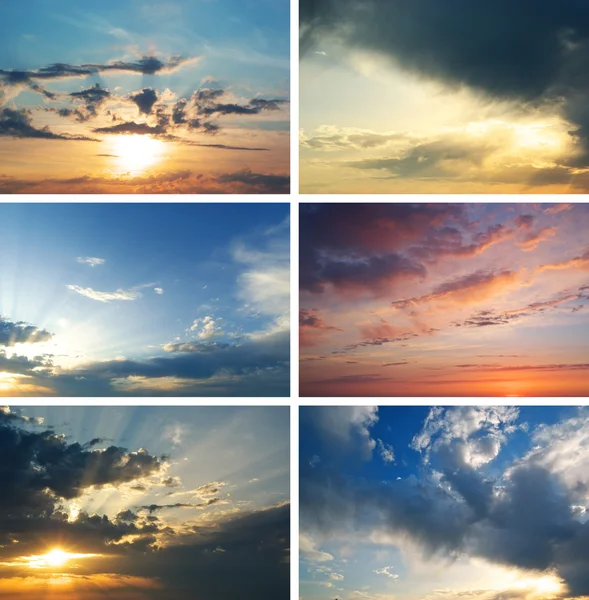 Sunset collection — Stock Photo, Image