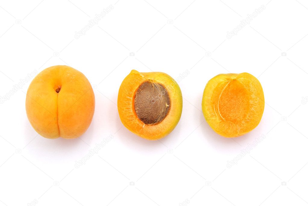 Isolated apricot