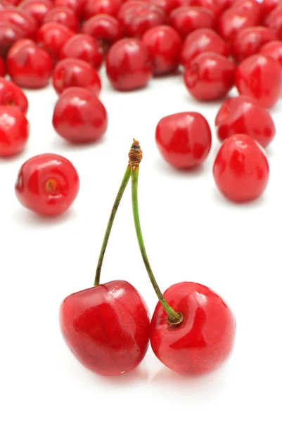 Grupo de cerejas doces — Fotografia de Stock