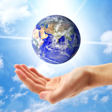Dünya gezegeni ve insan eli