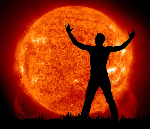 Anbetung der Sonne — Stockfoto