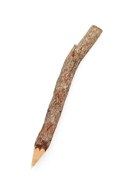 Izolované tužka z větve stromu — Stock fotografie
