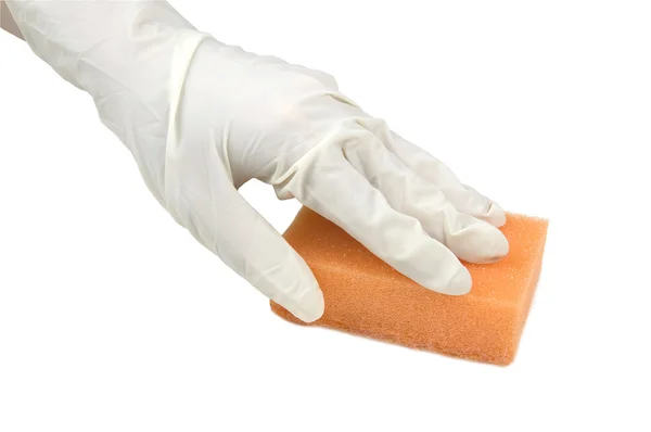 Cleaning with a sponge — Stock Photo, Image