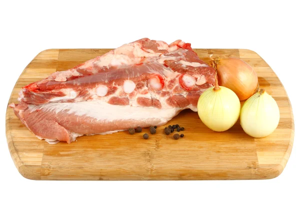 Raw bacon from pork — Stock Photo, Image