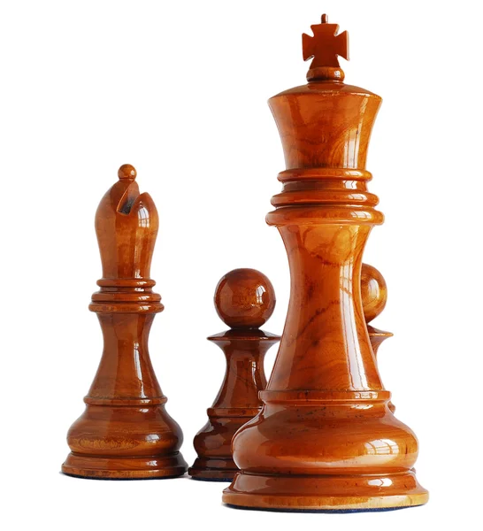 Σκάκι που απομονώνονται σε λευκό — Φωτογραφία Αρχείου