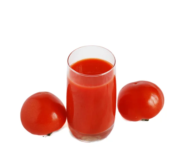 Tomaten und Saft — Stockfoto
