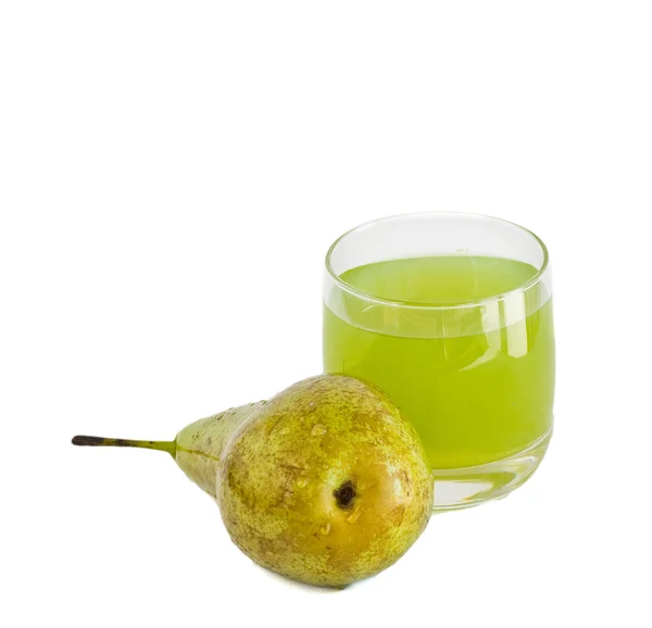 Pear and juice — Stock Photo, Image