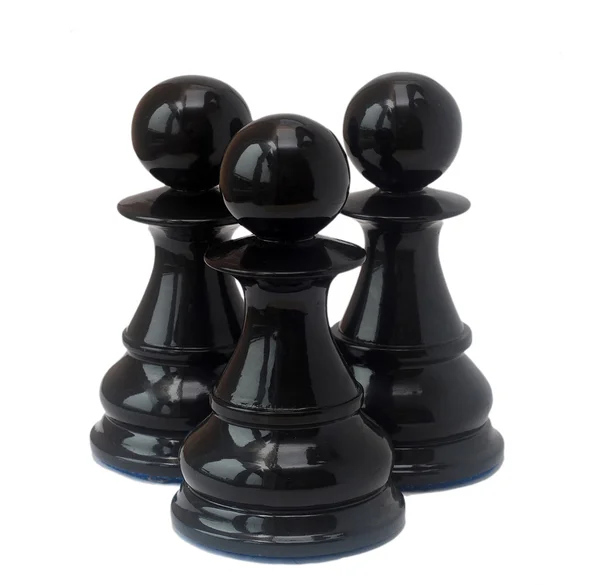 Beyaz izole satranç — Stok fotoğraf