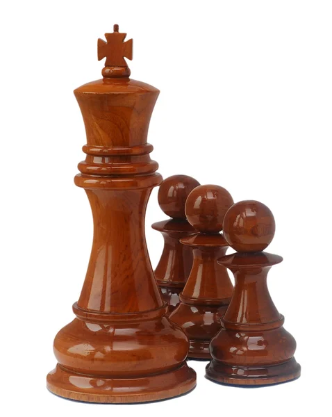 체스 흰색 절연 — 스톡 사진