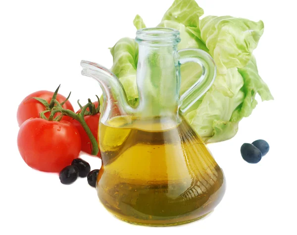 Aceite de oliva y tomates — Foto de Stock