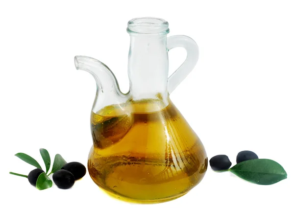 Olej z oliwek i oliwy z oliwek — Zdjęcie stockowe