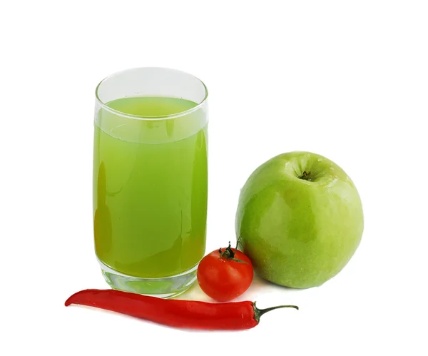 Juice and apple — Stock Photo, Image
