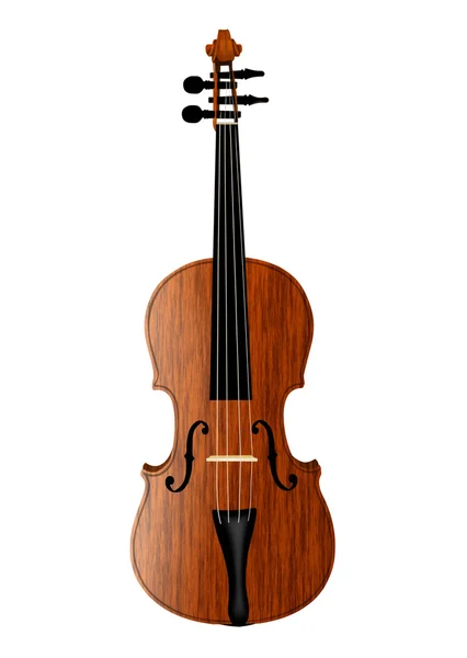 Violino isolado em branco — Fotografia de Stock