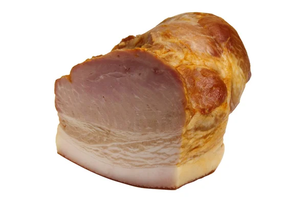 Isolated smoked ham — Stock Photo, Image