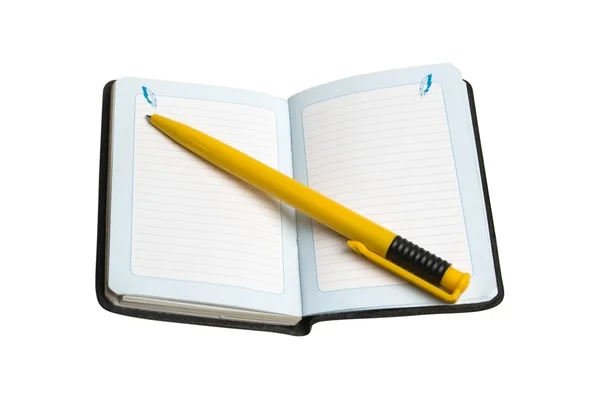 Note book and pen — Stock Photo, Image