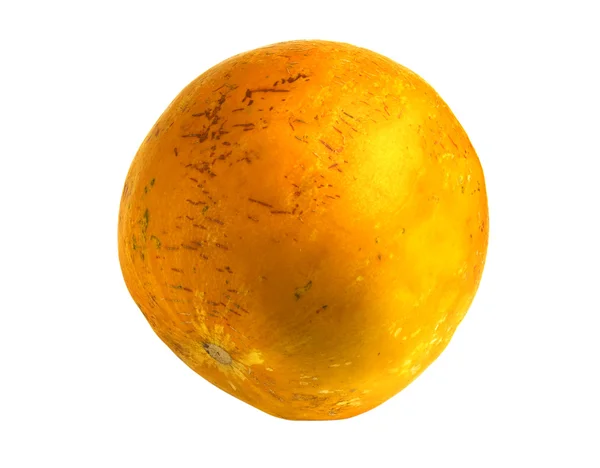Melone giallo su sfondo bianco — Foto Stock