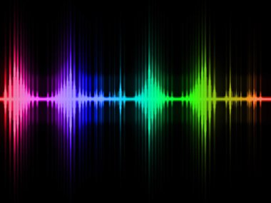 Futuristic Abstract Background as Audio Sound Flare clipart