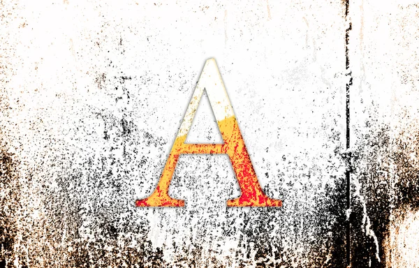 Letter A on a grunge background — Stock Photo, Image