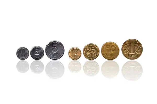 Münze isoliert auf weißem Hintergrund — Stockfoto