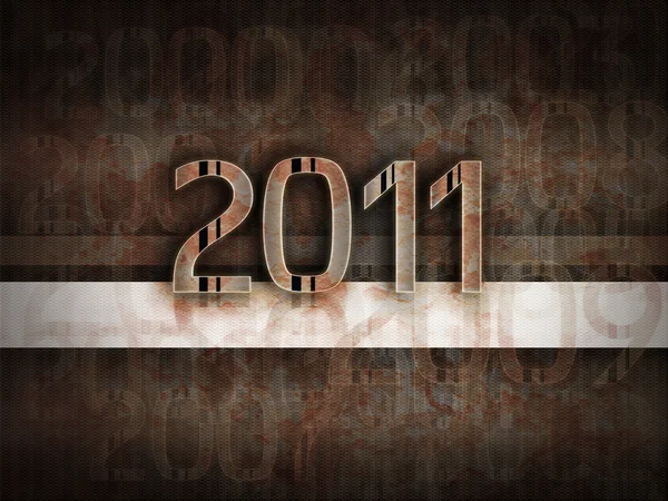 2011 jaar grunge achtergrond — Stockfoto