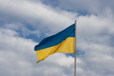 Ukrainian flag clipart