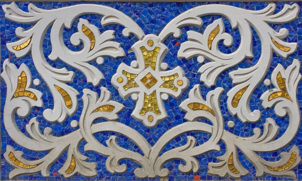 Mozaik dekoráció c pravoszláv részlete Stock Kép