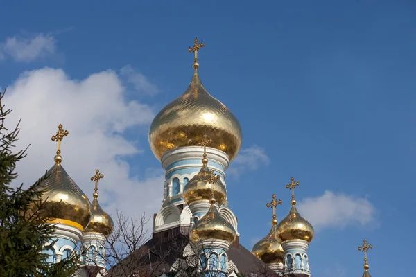 Cúpulas ortodoxas — Fotografia de Stock