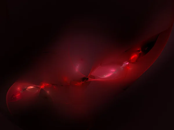Red luminescence on black — Stock Photo, Image