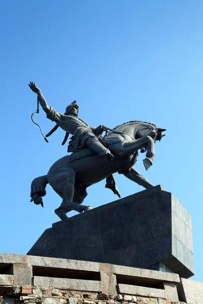 Salavat yulaev monument in ufa russia — Stock Photo, Image