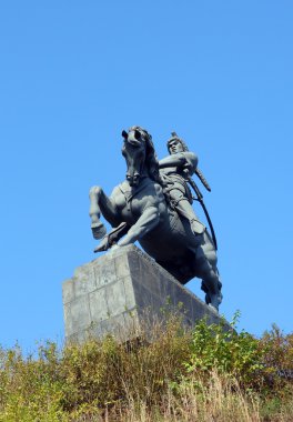 Salavat yulaev monument in ufa russia clipart