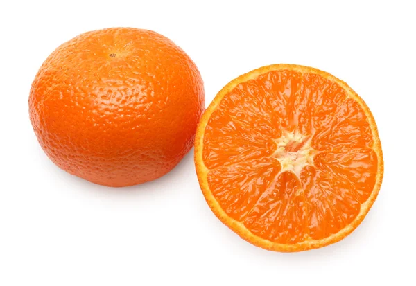 Mandarin frukt - hål och avsnitt — Stockfoto