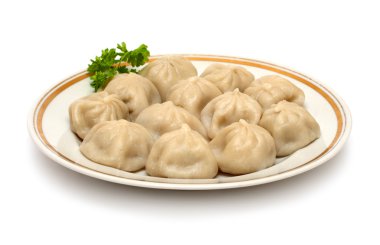 Russian ravioli (pelmeni) clipart