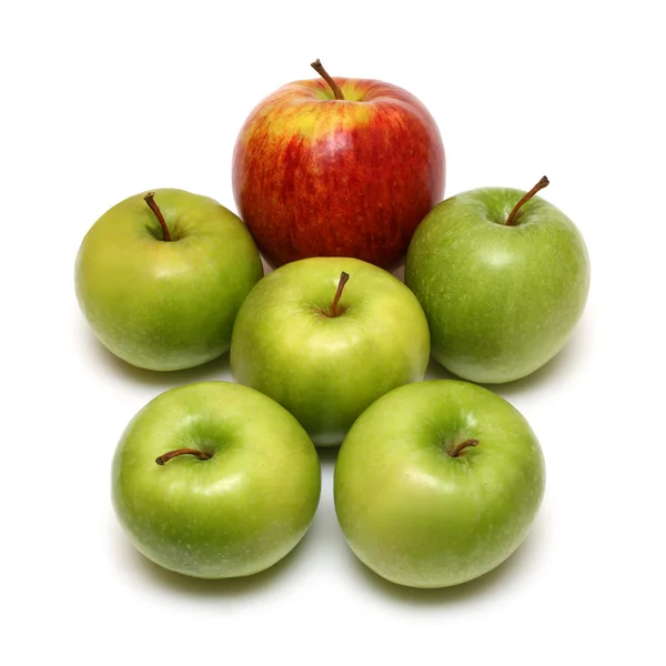 Forma humana de las manzanas — Foto de Stock