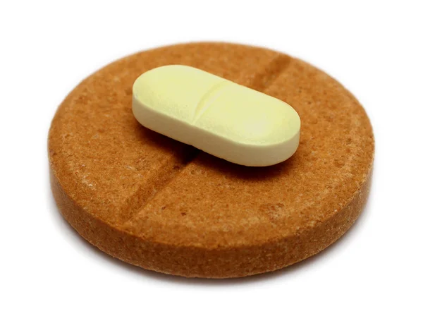 錠剤のサンドイッチ — ストック写真