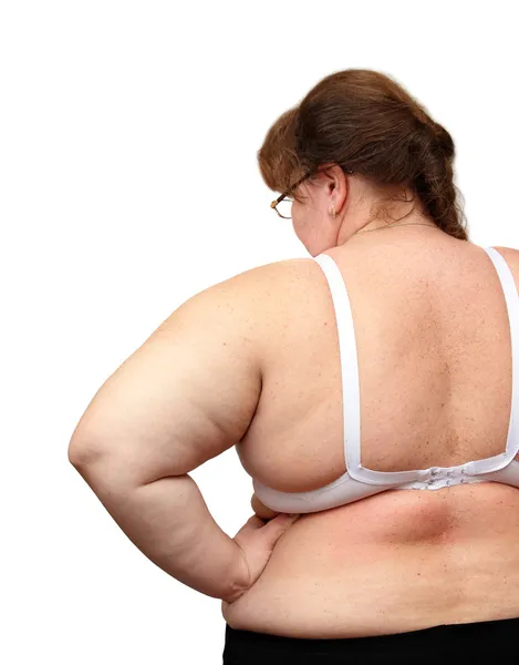 Arkadan kilolu kadınların — Stok fotoğraf