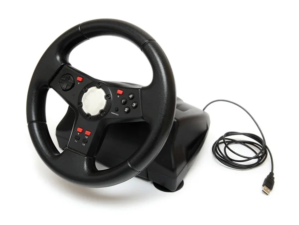 Симулятор рулевого колеса для компьютерных игр — стоковое фото