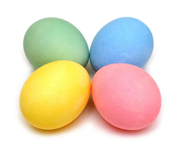 stock image Four colored easter eggs